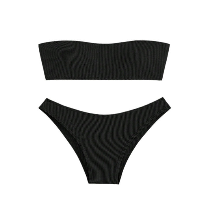 Women's Bandeau Bikini Set with elastic fabric and high cut Mune Fashion