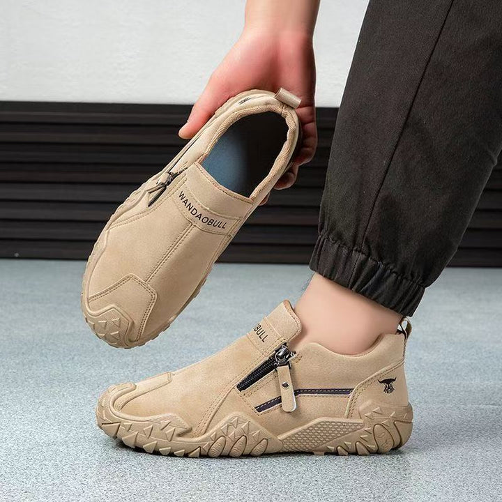 Men's Robust Outdoor Sneaker with Zipper and profiled Trail Profile Mune Fashion
