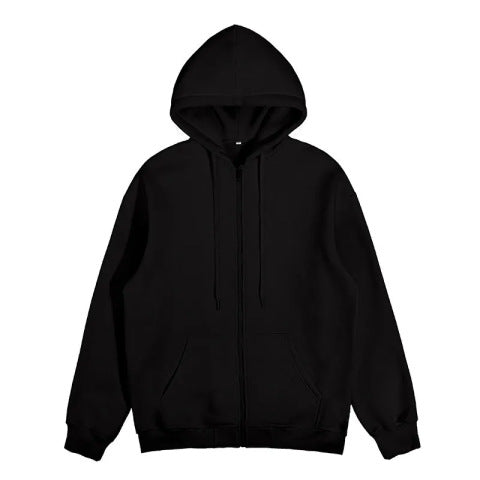 Unisex minimalist Zip Hoodie made of heavy cotton blend with kangaroo pockets and ribbed cuffs Mune Fashion