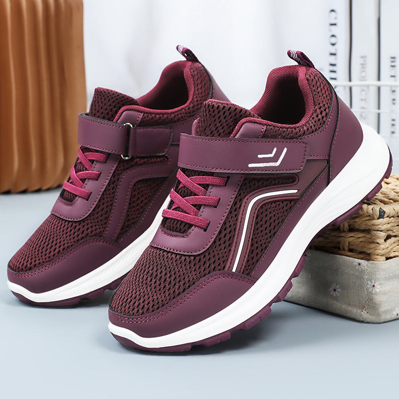 Men's breathable mesh casual sneakers with Velcro, ergonomic EVA midsole, and profiled rubber outdoor sole Mune Fashion