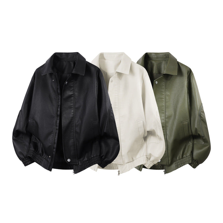 Men Elegant and Comfortable Leather Jacket Mune Fashion