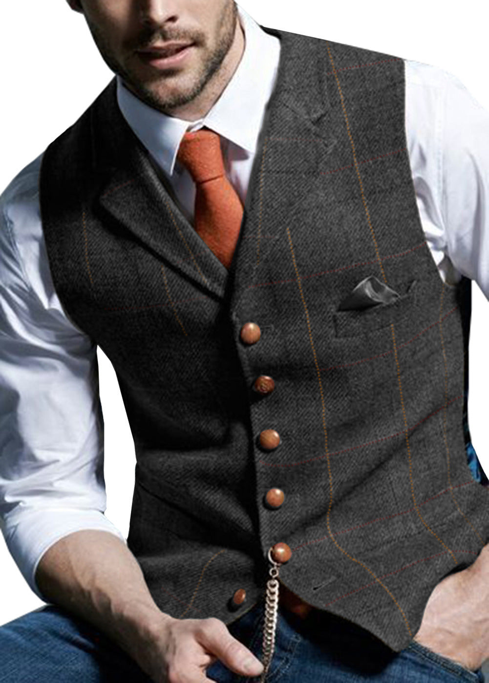 Elegant men's vest Classic Comfort
