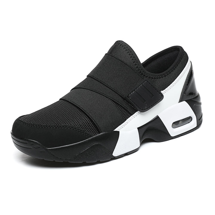 Women slip-on sneakers with wide elastic strap, breathable mesh and shaped cushioning sole Mune Fashion
