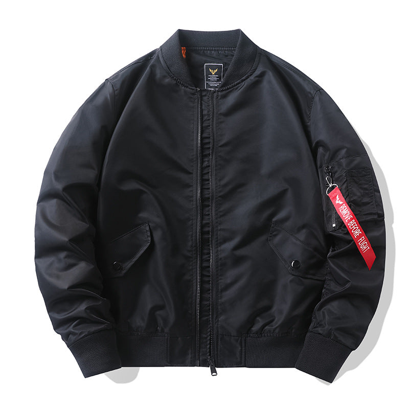 Men's camouflage bomber jacket in pilot style with multiple pockets and knitted cuffs Mune Fashion