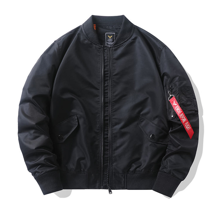 Men's camouflage bomber jacket in pilot style with multiple pockets and knitted cuffs Mune Fashion