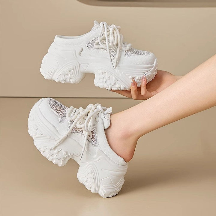 Women’s sporty sneakers with high platform and breathable mesh structure Mune Fashion