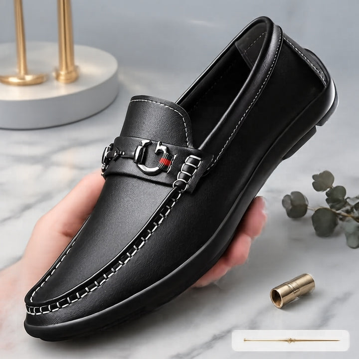Men's Elegant Leather Moccasins Mune Fashion