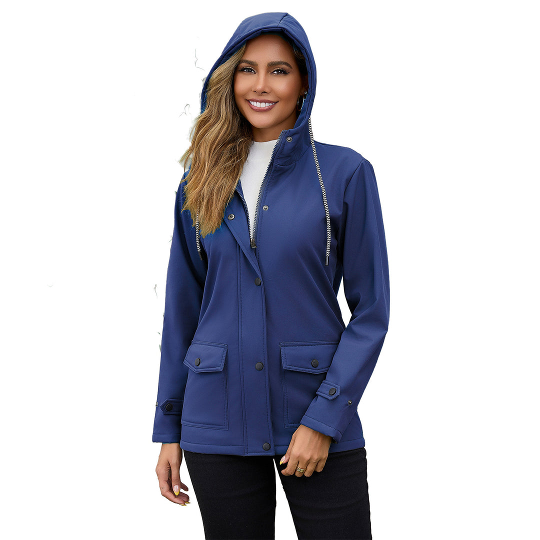 Women's water-repellent parka with teddy lining adjustable hood and patch pockets Mune Fashion