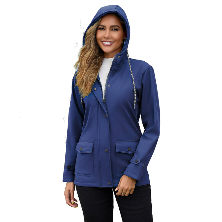 Women's water-repellent parka with teddy lining adjustable hood and patch pockets Mune Fashion