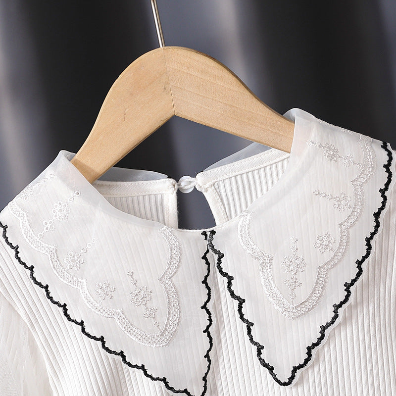 Women's cozy sweatshirt with transparent puff sleeves Mune Fashion
