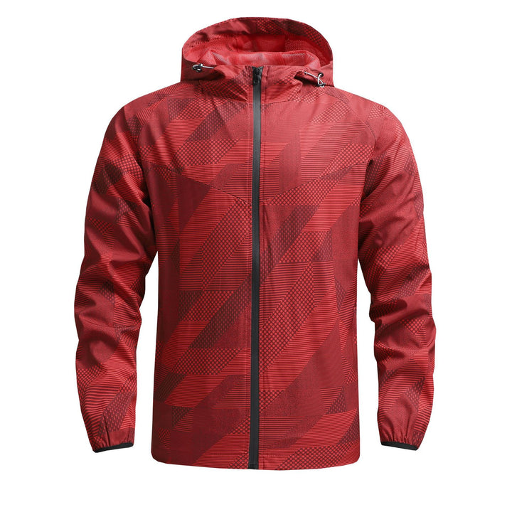 Men's ultralight hooded training jacket with windproof surface and pack function Mune Fashion