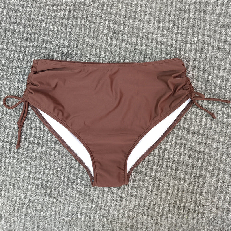 Ladies High-Cut Bikini Bottom with Ruffle Mune Fashion