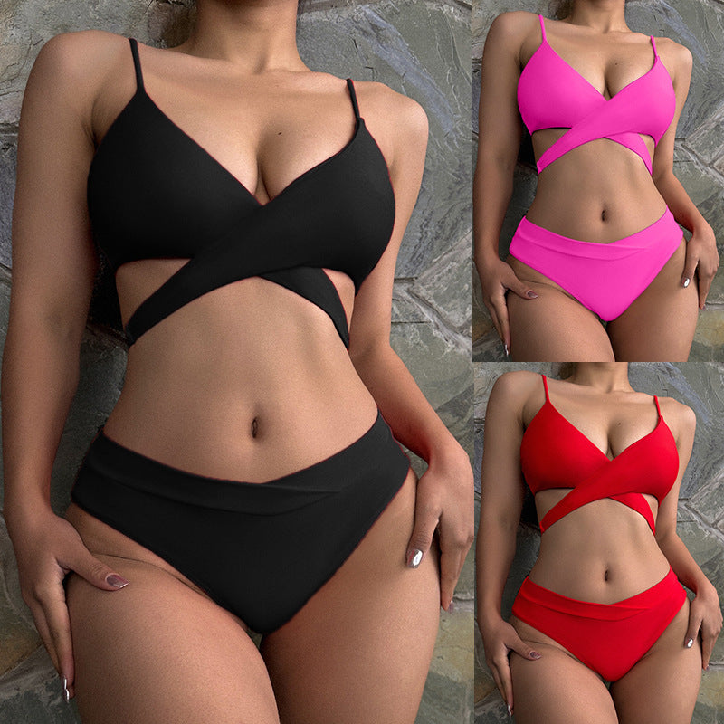 Women's bikini set with innovative wrap design and adjustable straps Mune Fashion