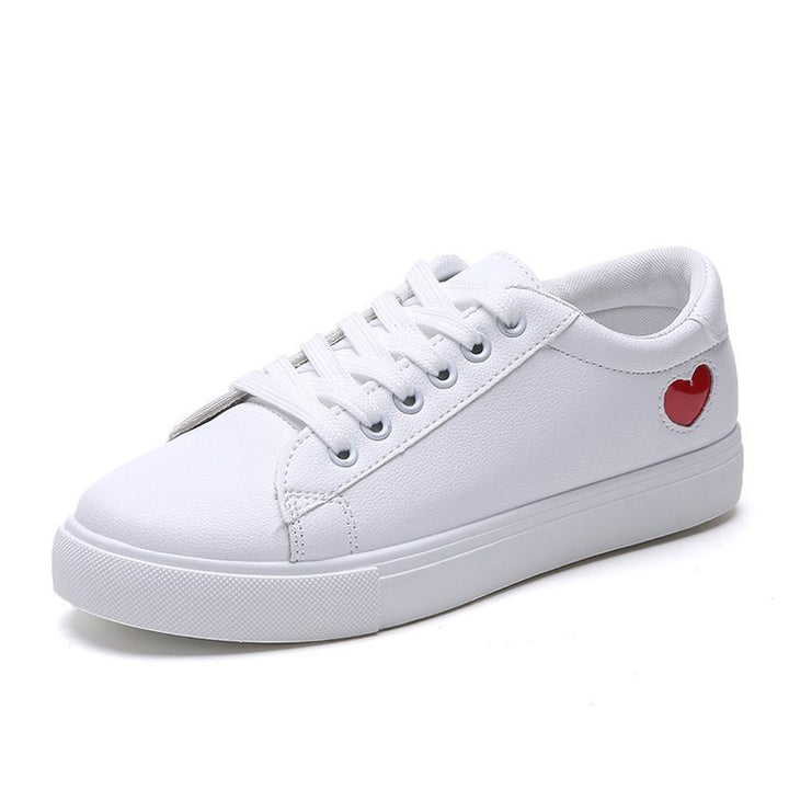 Damen Minimalistische Low-Top Sneaker mit glatter Kunstlederoptik und komfortabler Gummisohle Mune Fashion