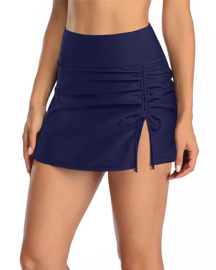 Women's wrap skirt with side gathering element Mune Fashion