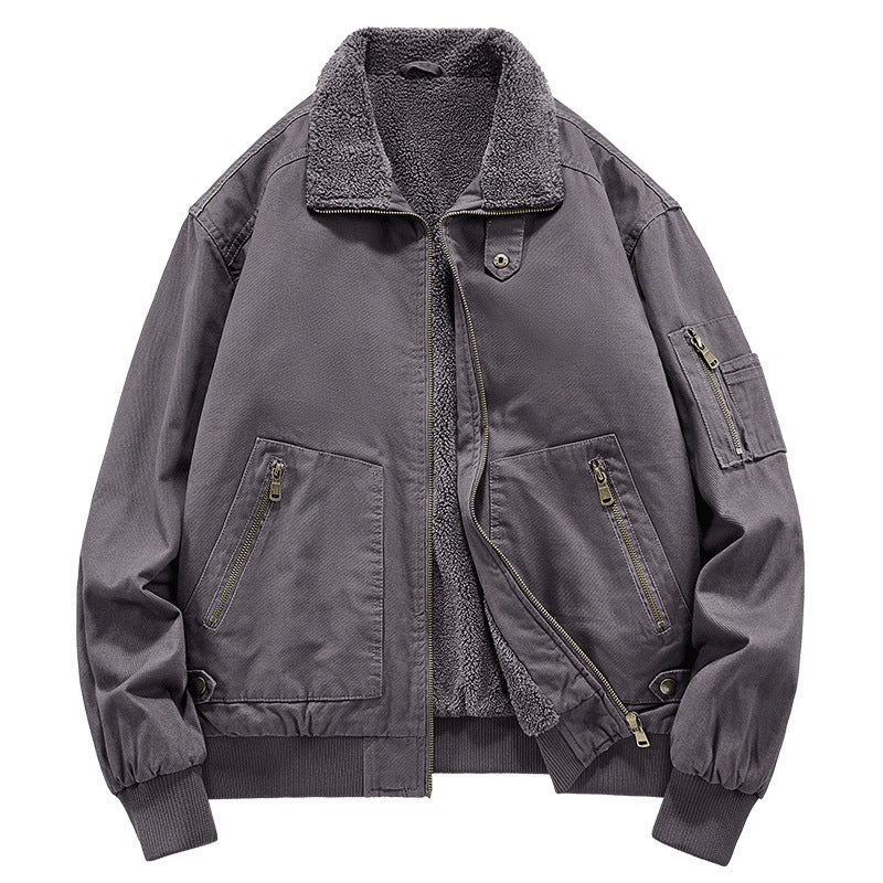 Men's Stylish Bomber Jacket with Fleece Lining Mune Fashion