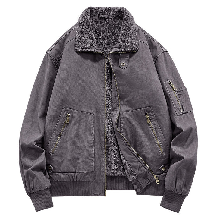 Men's Stylish Bomber Jacket with Fleece Lining Mune Fashion
