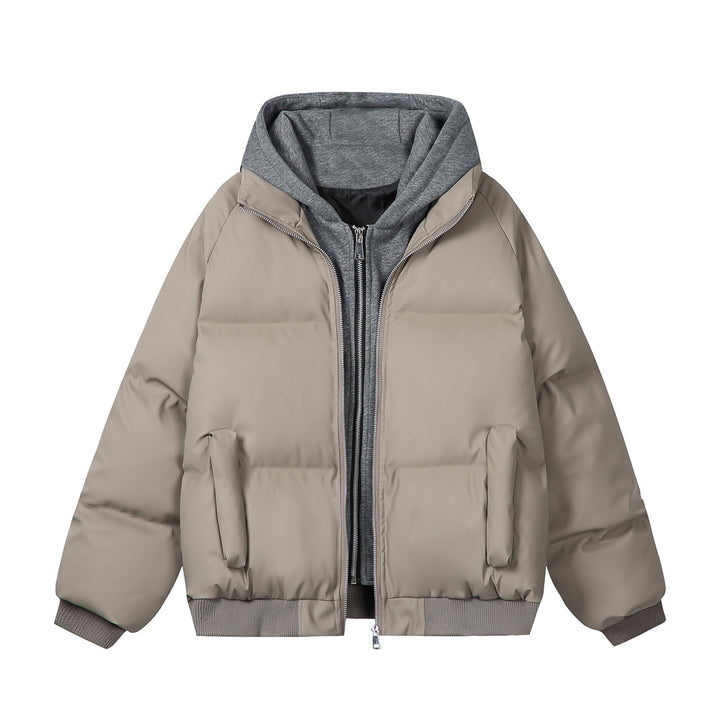 Women's Fashion Quilted Jacket with Removable Hood Mune Fashion