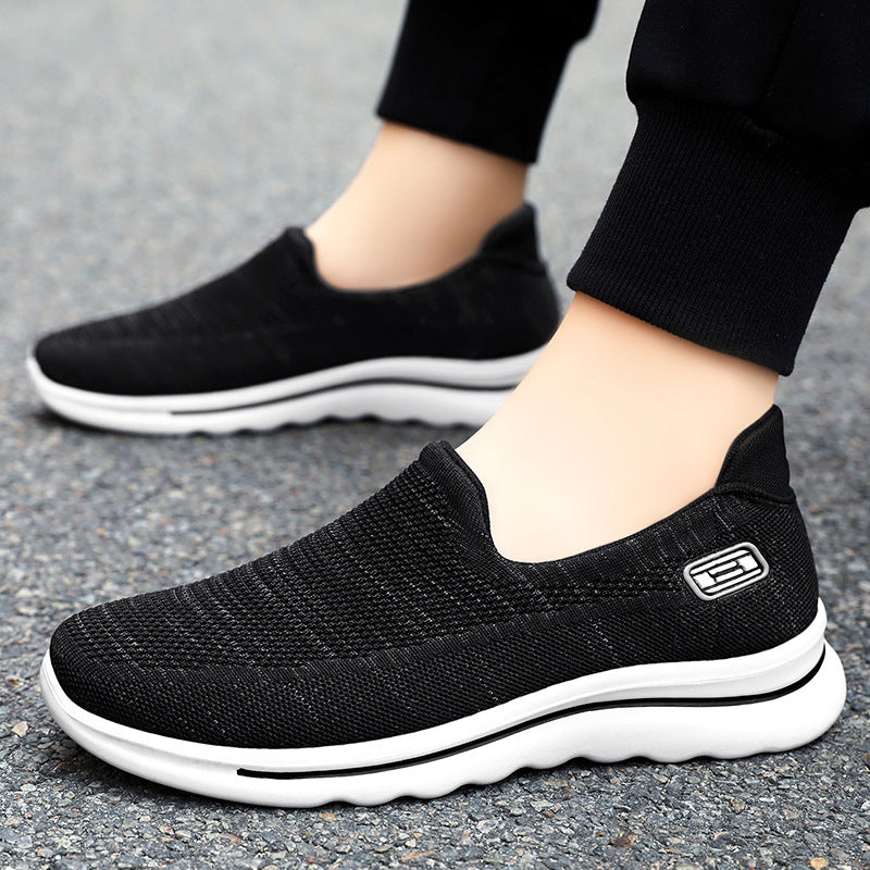 Women's knit slip-on comfort sneaker with removable memory insole and shock-absorbing EVA midsole Mune Fashion