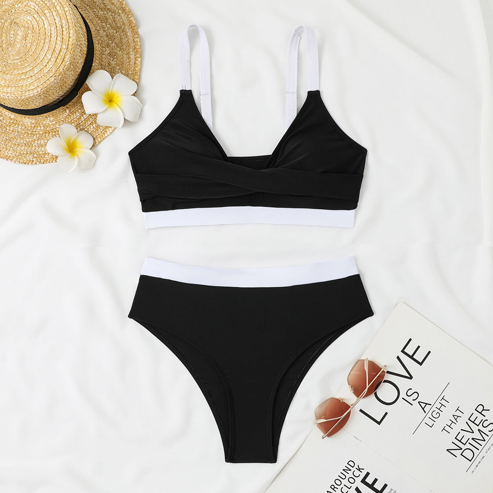 Ladies bikini set with innovative wrap top and high waistband Mune Fashion