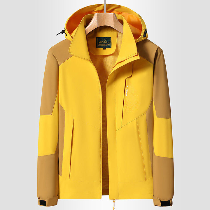 Women's Hooded Softshell Jacket wind and water repellent breathable Mune Fashion
