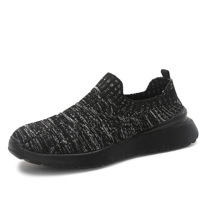 Women nan sock-like comfort slippers with textured knit upper material and cushioned EVA wedge sole Mune Fashion
