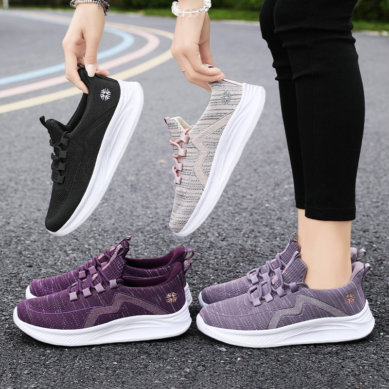 Women nan sporty knit sneakers with seamless sock shaft and reactive EVA midsole Mune Fashion