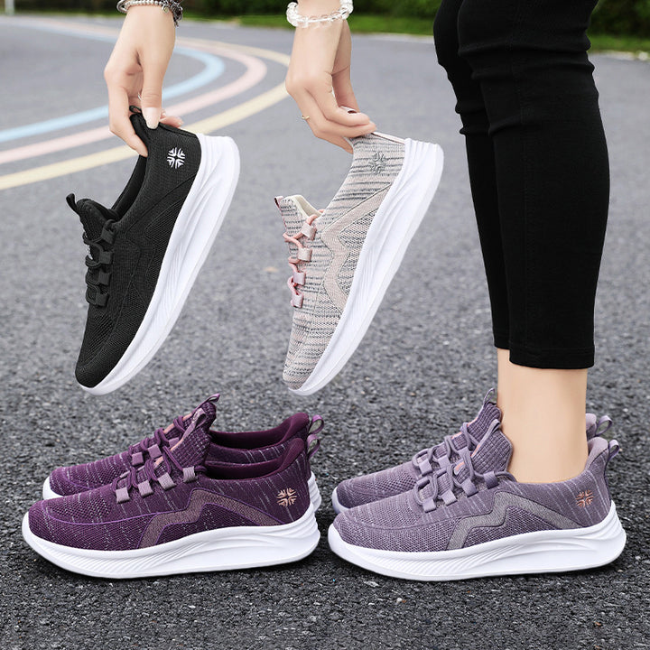 Women nan sporty knit sneakers with seamless sock shaft and reactive EVA midsole Mune Fashion