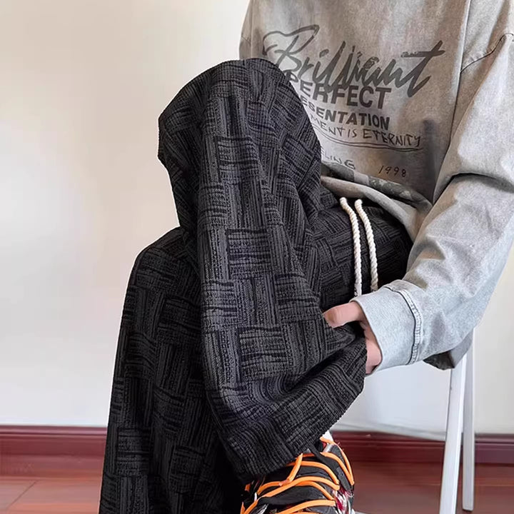 Women Vintage Checkered Leisure Pants