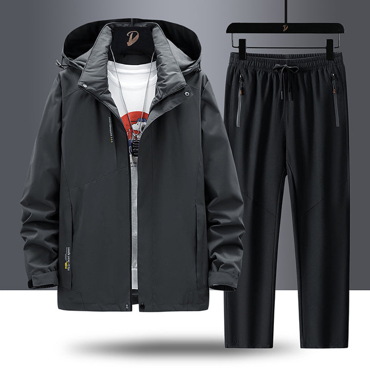 Men's Waterproof Outdoor Jacket and Sports Pants Mune Fashion