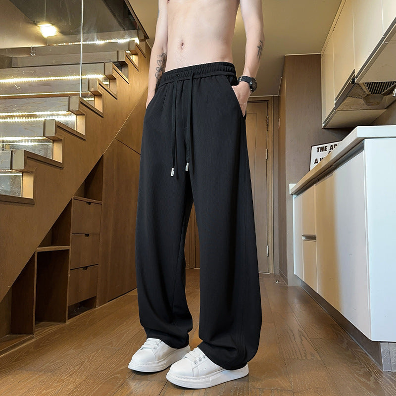 Men's Loose Relaxed Lounge Pants with Drawstring and Pockets Mune Fashion