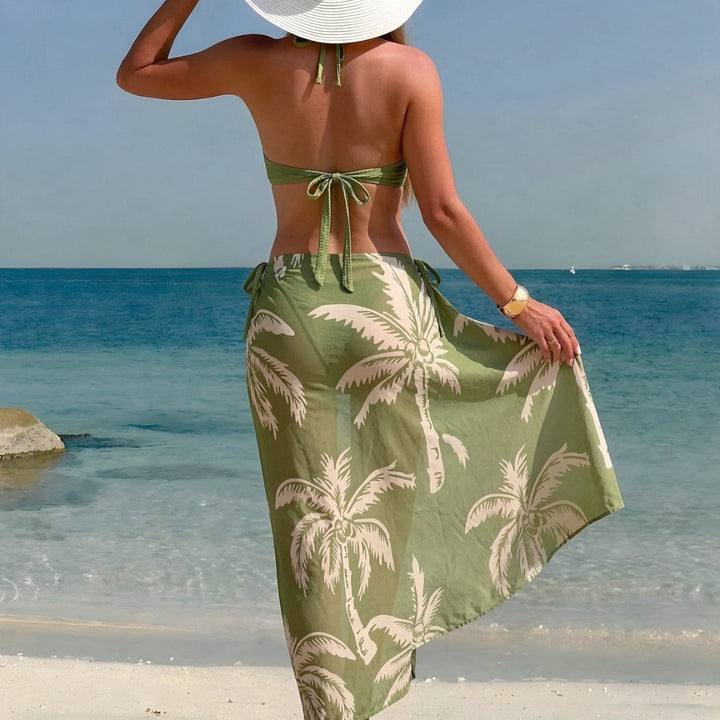 Women's Beach Outfit with Decorative Ties Mune Fashion