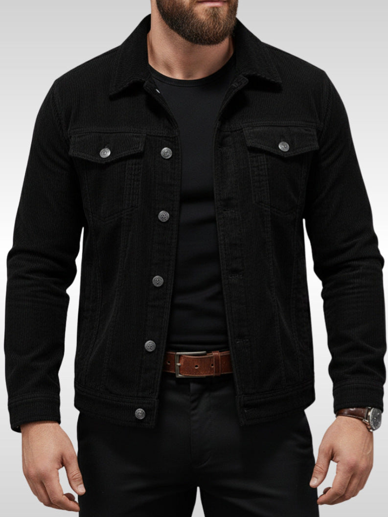 Men's cord jacket with pockets