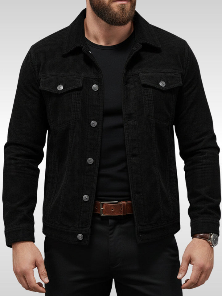 Men's cord jacket with pockets