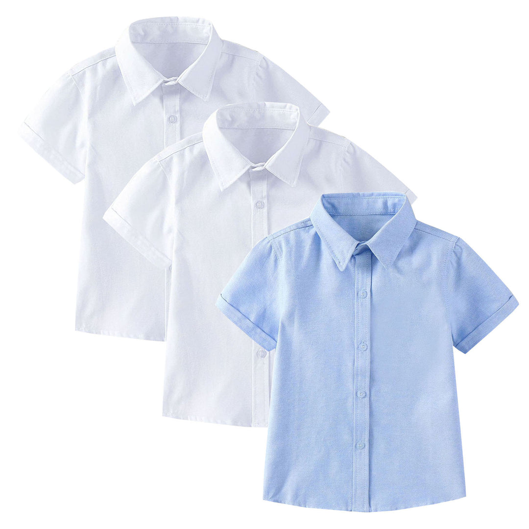Boys Short Sleeve Shirt with Tie Mune Fashion