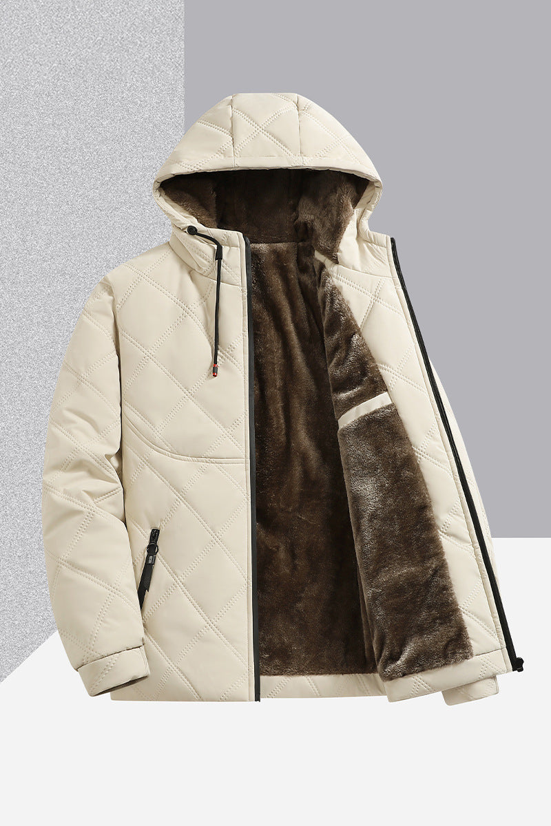 Men's Padded Quilted Jacket with Hood Mune Fashion