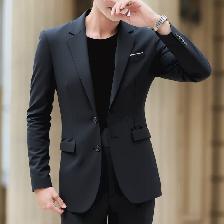 Men's blazer with tailored fit, lightweight stretch quality, and classic button closure Mune Fashion
