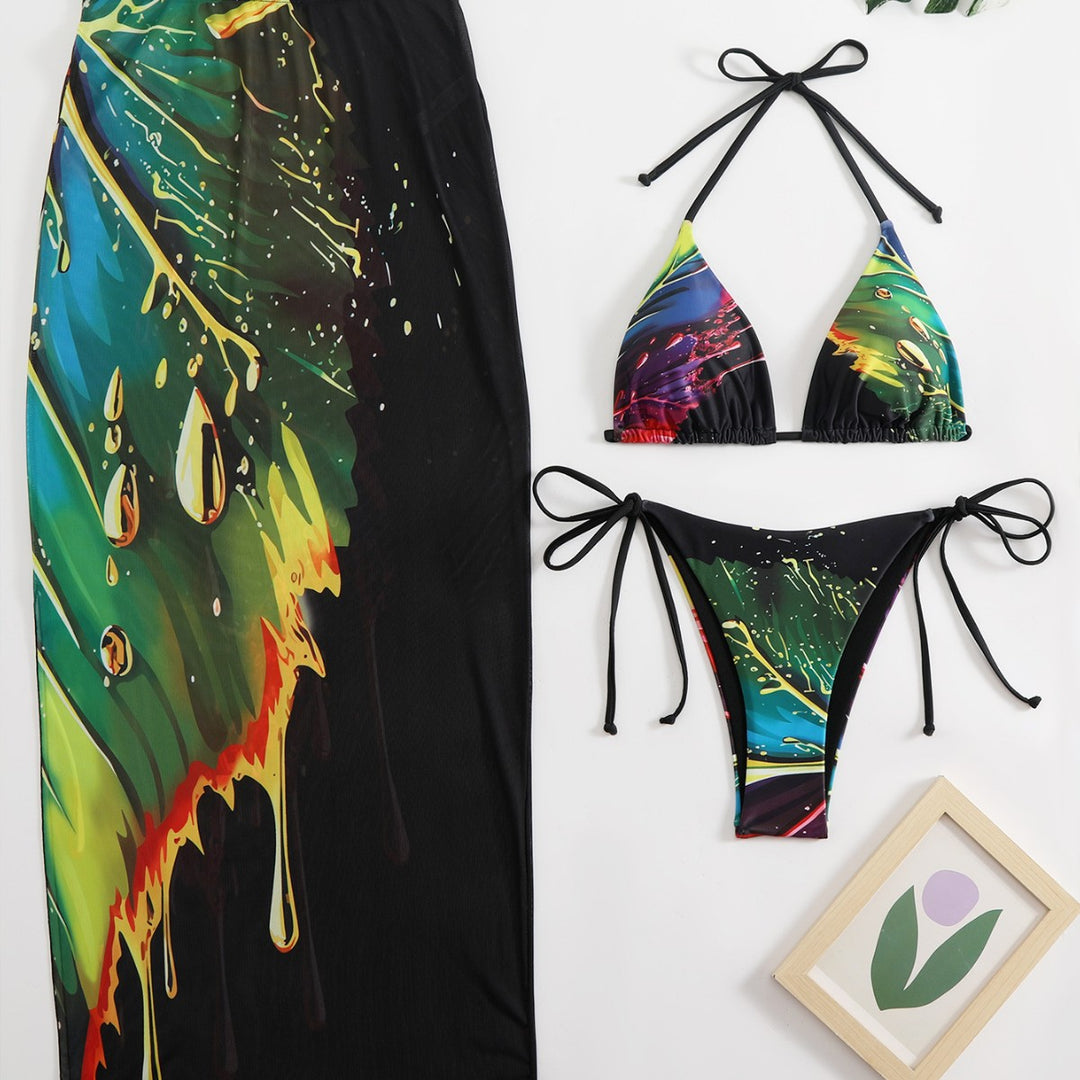 Women's Bikini Set with Long Skirt Mune Fashion