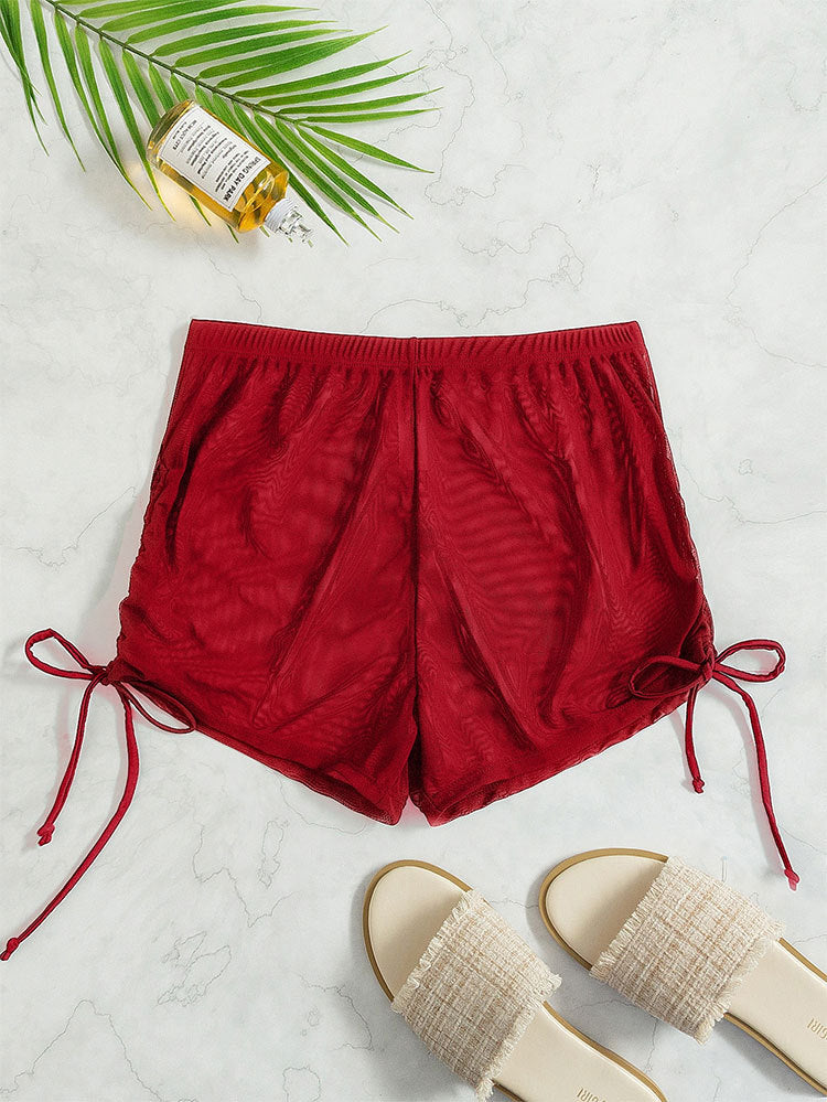 Ladies Comfortable Swim Shorts with Ruffle Details Mune Fashion