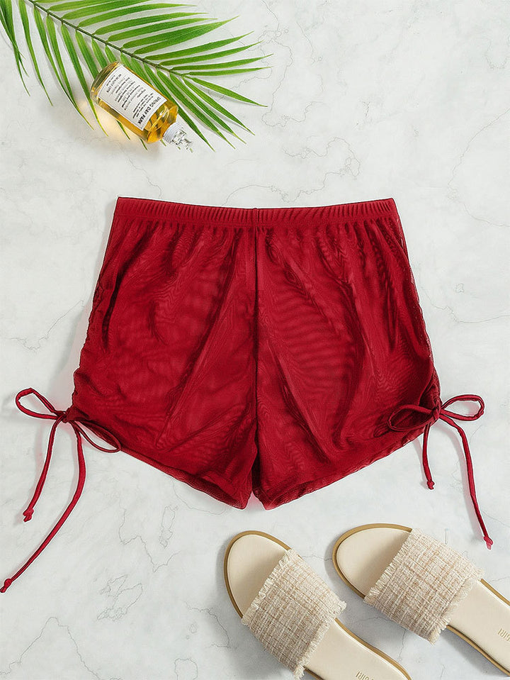 Ladies Comfortable Swim Shorts with Ruffle Details Mune Fashion