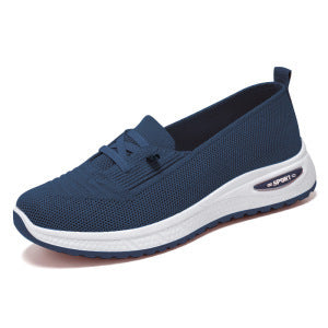 Women's knitted slip-on loafer sneaker with air-cushioned EVA midsole and slip-resistant rubber outsole Mune Fashion