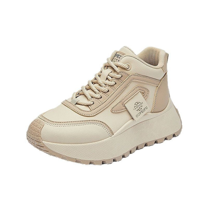 Women's Sporty High-Top Sneakers with Cozy Lining and Non-Slip Sole Mune Fashion
