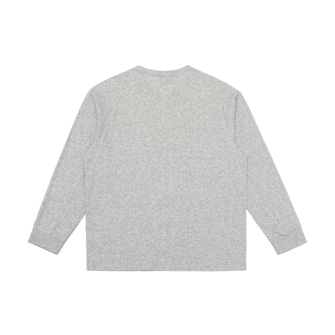 Unisex Lightweight Structured Long Sleeve Shirt with Slit Collar and Ribbed Cuffs Mune Fashion