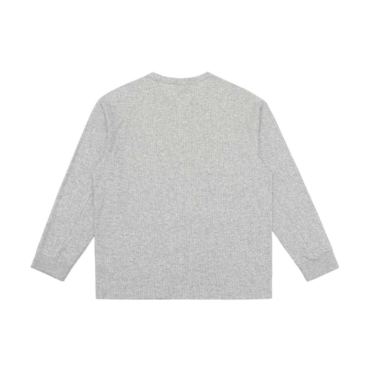 Unisex Lightweight Structured Long Sleeve Shirt with Slit Collar and Ribbed Cuffs Mune Fashion