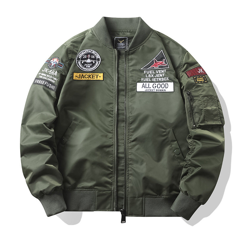 Men's Stylish Bomber Jacket with Unique Patches Mune Fashion