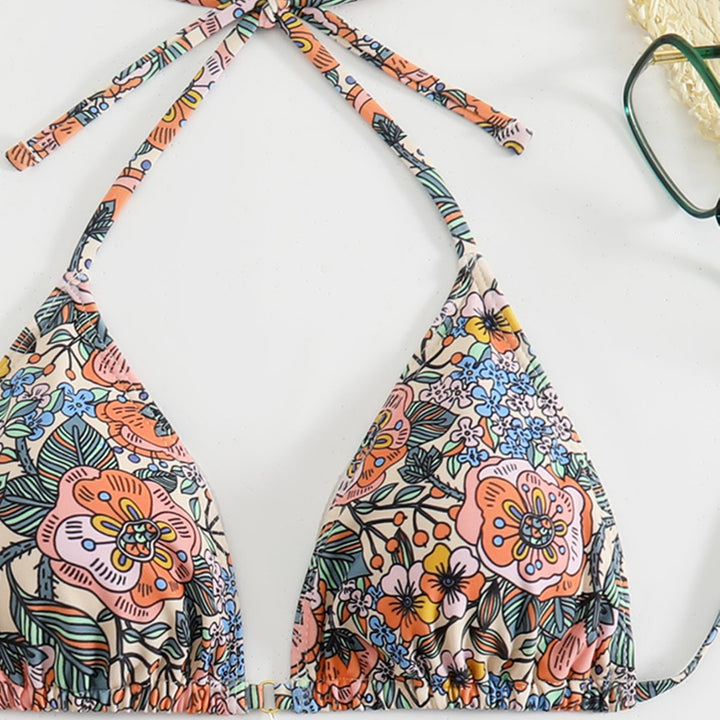 Women Floral Design Bikini Mune Fashion