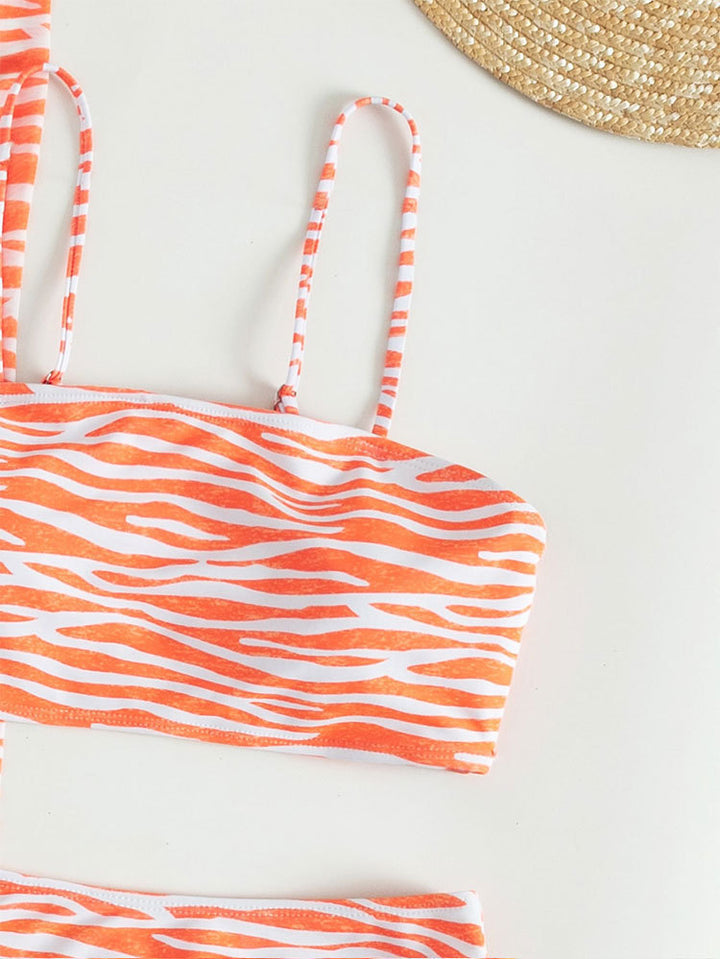 Women's Two-Piece Bikini Set with Trendy Wrap Skirt Mune Fashion