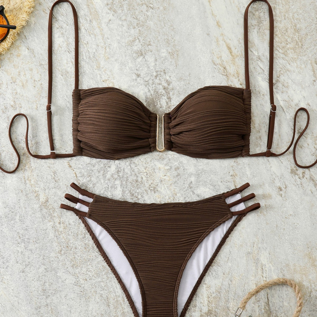 Women's Balcony Bikini with refined ruffle design and elegant straps Mune Fashion