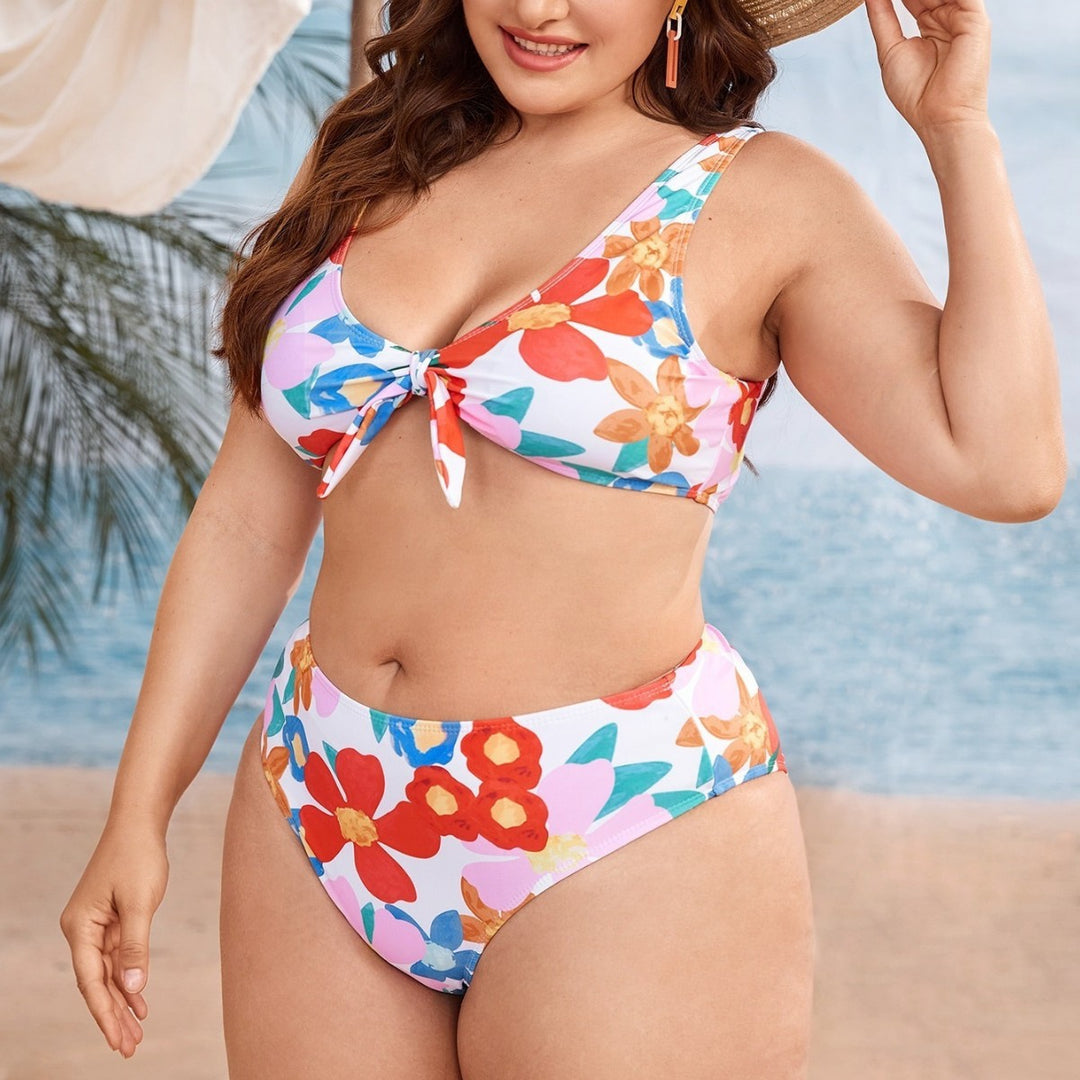 Women Bikini Set with floral design and comfortable strap closure Mune Fashion