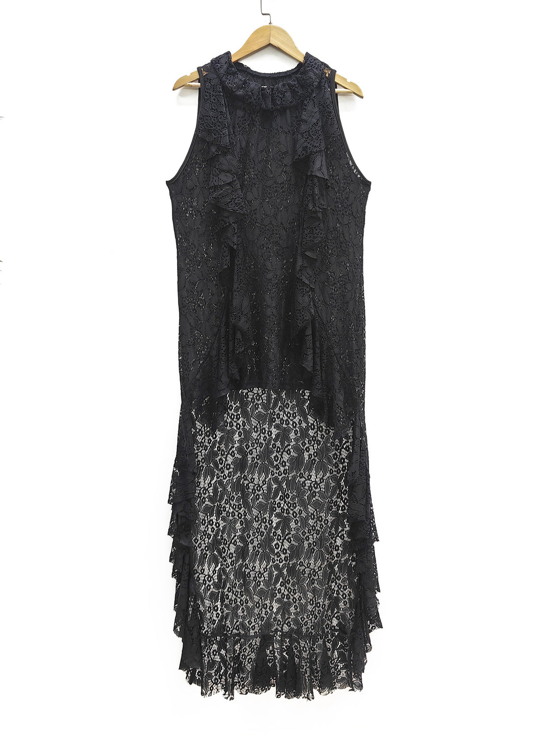 Ladies elegant lace dress with ruffle details Mune Fashion